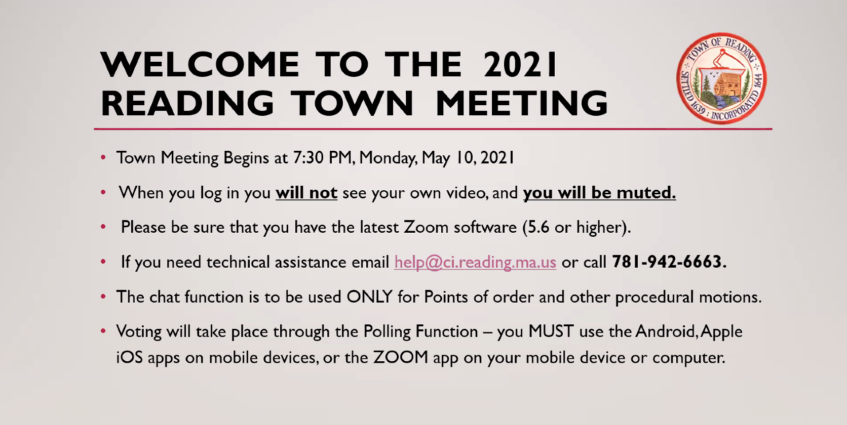 Town Meeting 05-10-21