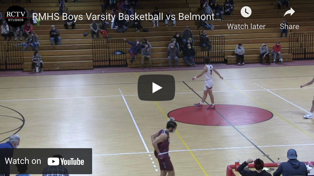 RMHS Boys Varsity Basketball vs Belmont 12-17-2021